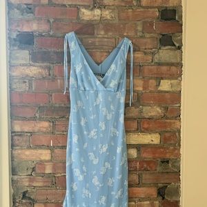 Blue City Triangles Vintage Dress